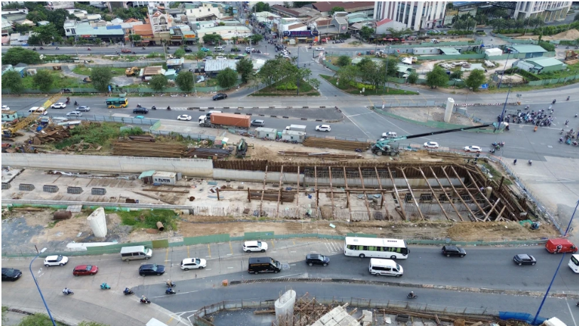 tiến độ thi công nút giao An Phú